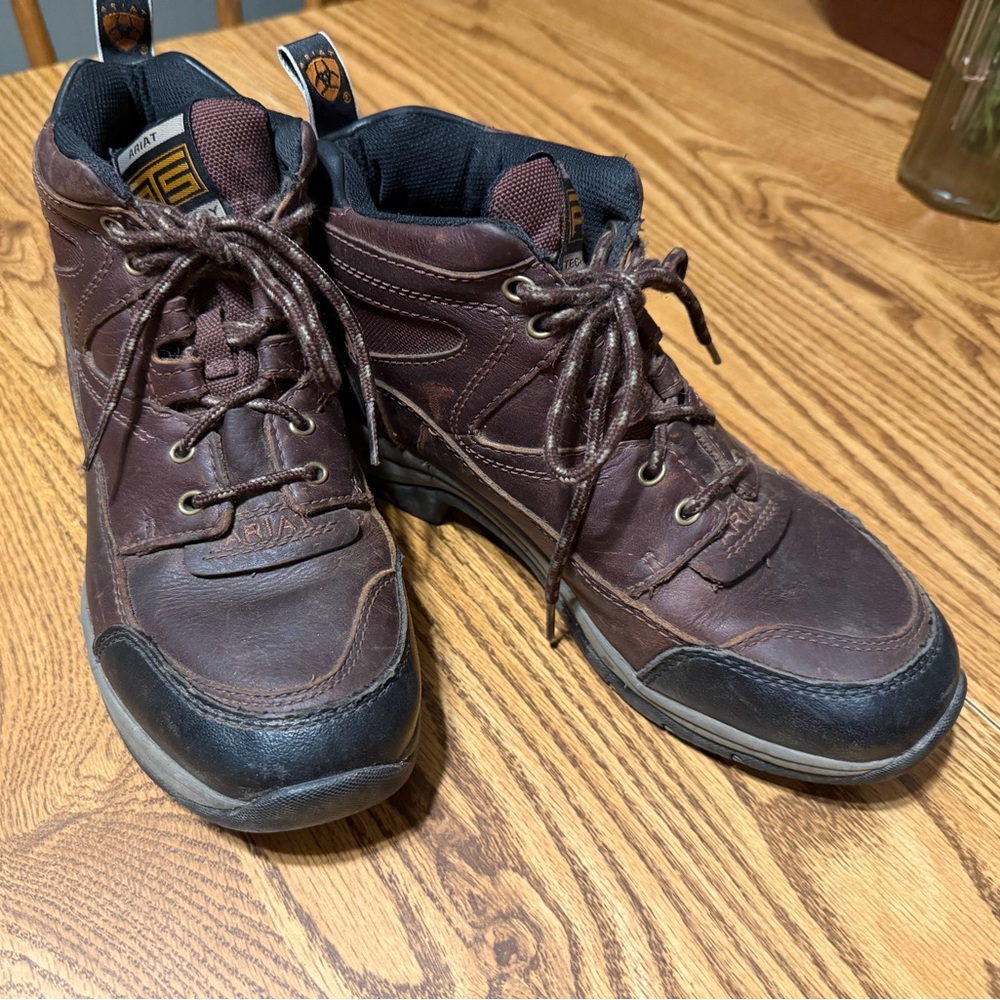 Ariat Terrain Lace women 9 leather work boot - Picture 2 of 6